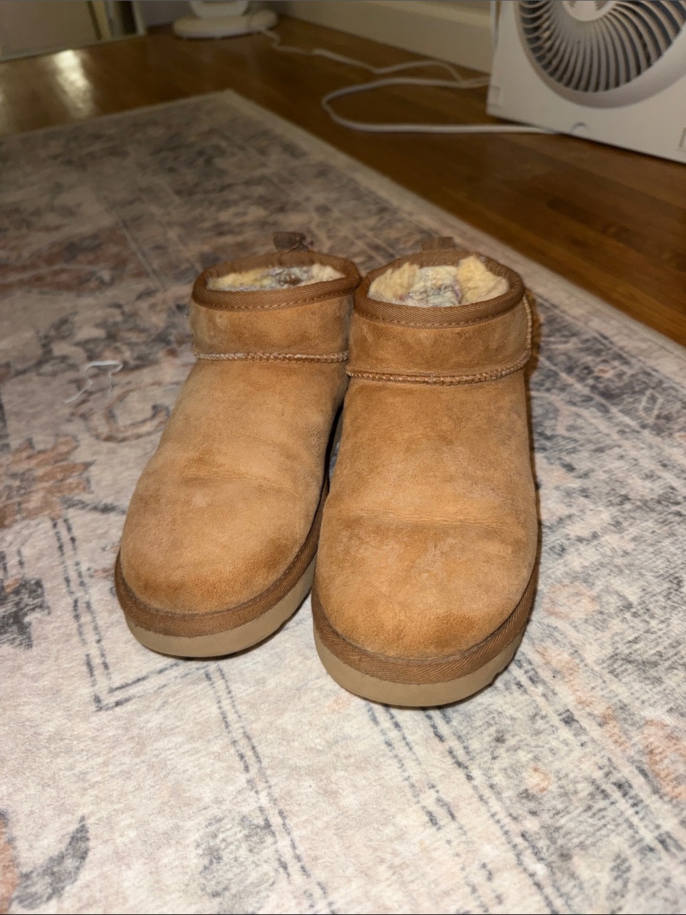 Women’s ultra mini Uggs - chestnut